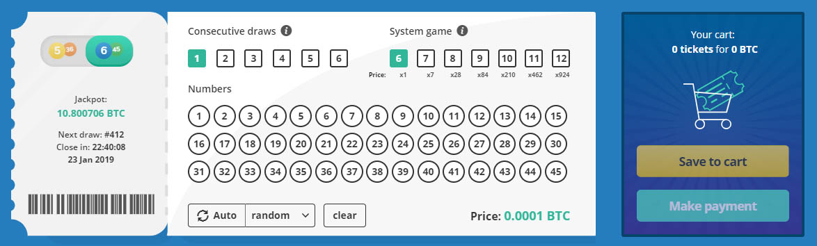 lottery ticket example