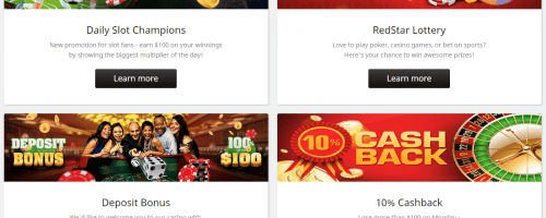 Redstar Casino Screenshot 1