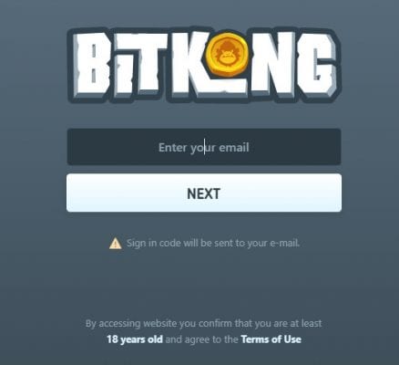 Registration at Bitkong