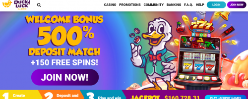 DuckyLuck Casino Screenshot 1