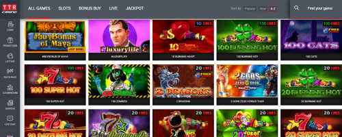 TTR Casino Screenshot 1