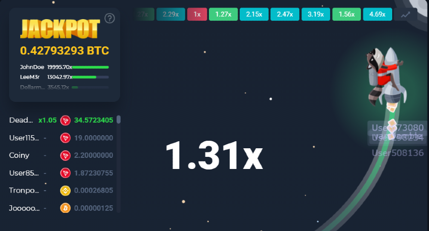 bitcoin crash gambling