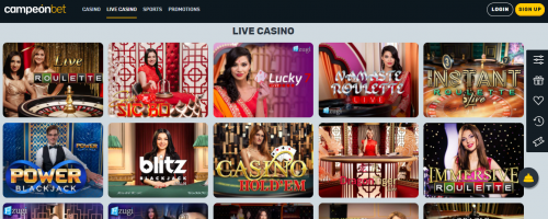 Campeonbet Casino Screenshot 1