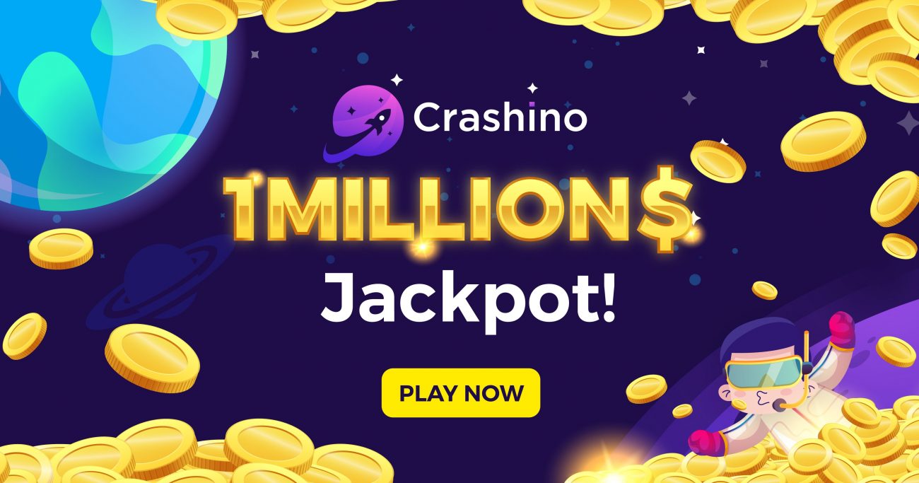 Crashino’s Jackpot Prize Hits the 1 Million Dollar Mark